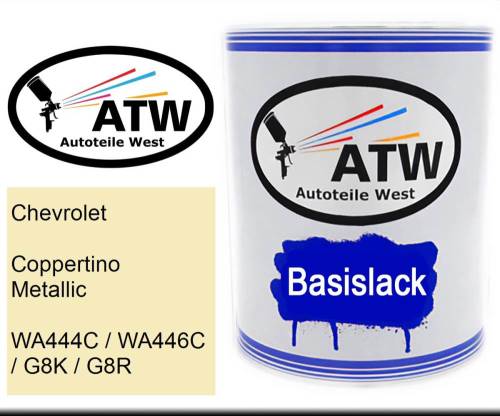 Chevrolet, Coppertino Metallic, WA444C / WA446C / G8K / G8R: 1L Lackdose, von ATW Autoteile West.
